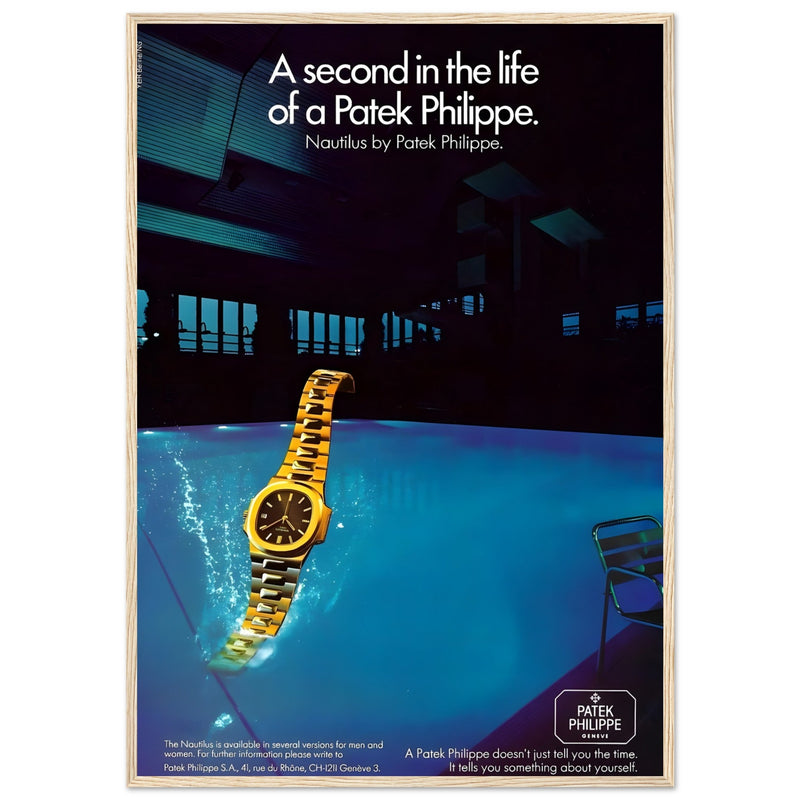 Patek Philippe A Second In the Life Vintage Poster