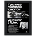 Rolex Racing Vintage Poster Ad