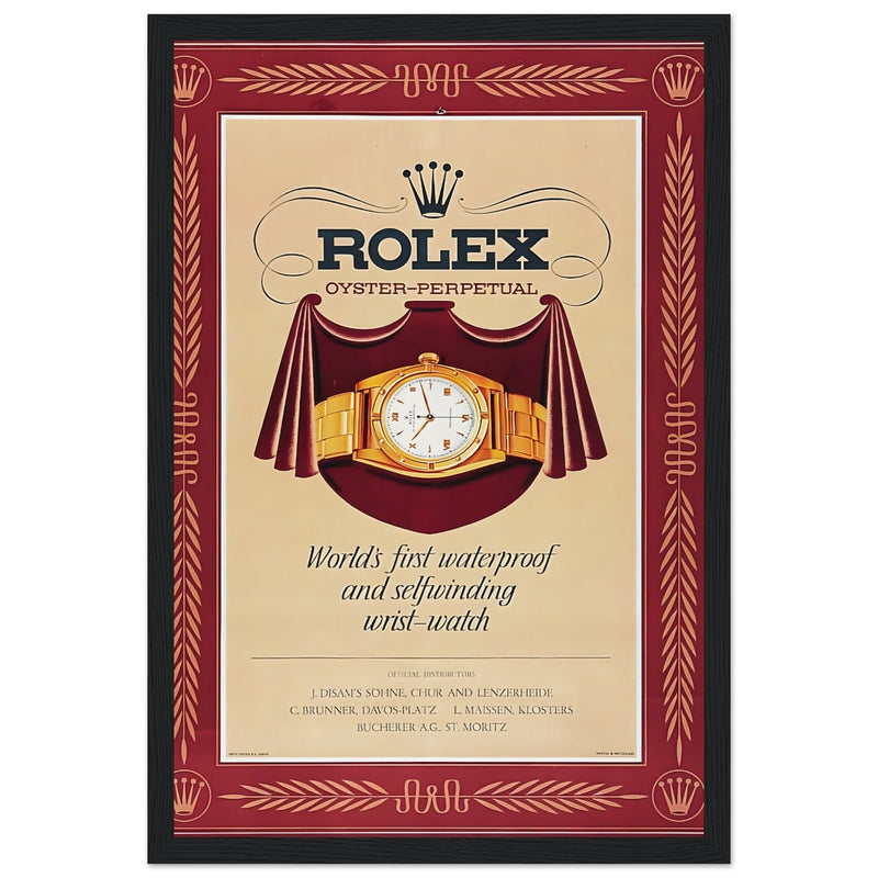 Rolex Oyster-Perpetual Vintage Poster Ad