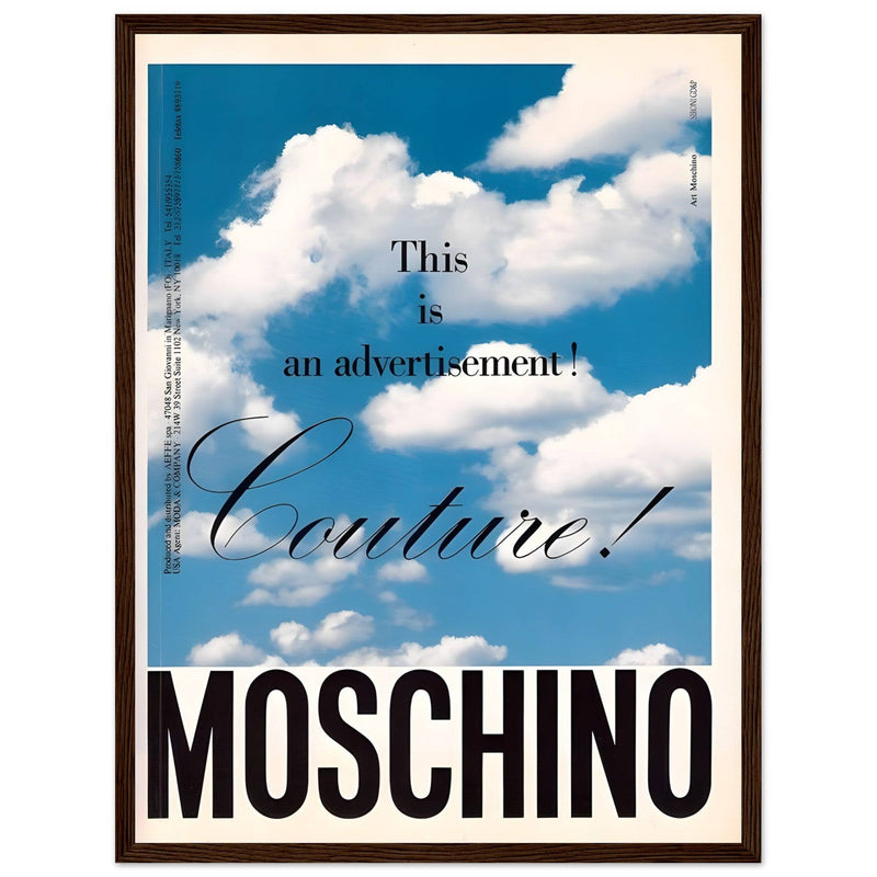 Moschino Vintage Poster Ad