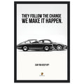 Porsche Can You Keep Up Vintage Poster Ad