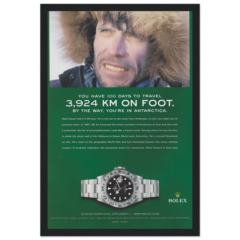 Rolex Explorer Vintage Poster Ad