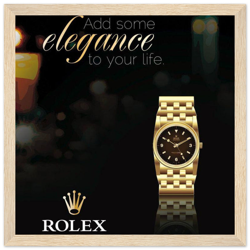 Rolex Elegance Vintage Poster Ad
