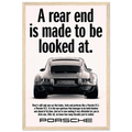 Porsche 911 Vintage Poster - Rear End