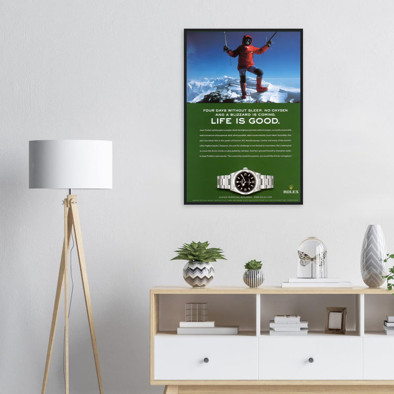 Rolex Life is Good Vintage Poster Ad