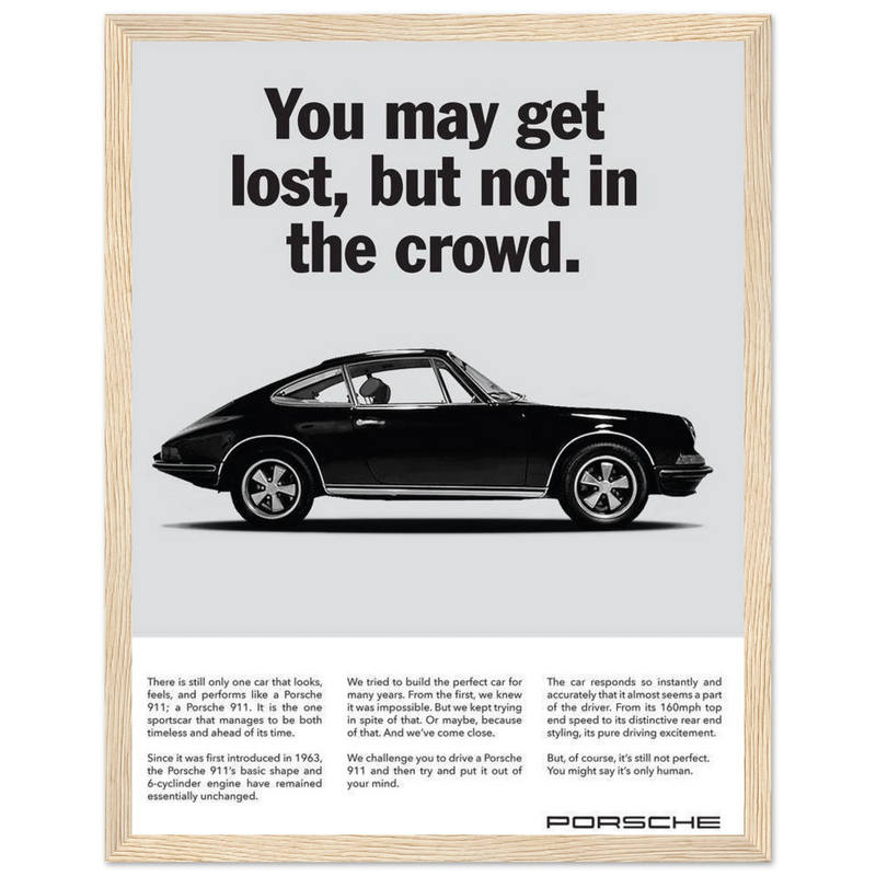 Porsche Vintage Poster - Lost