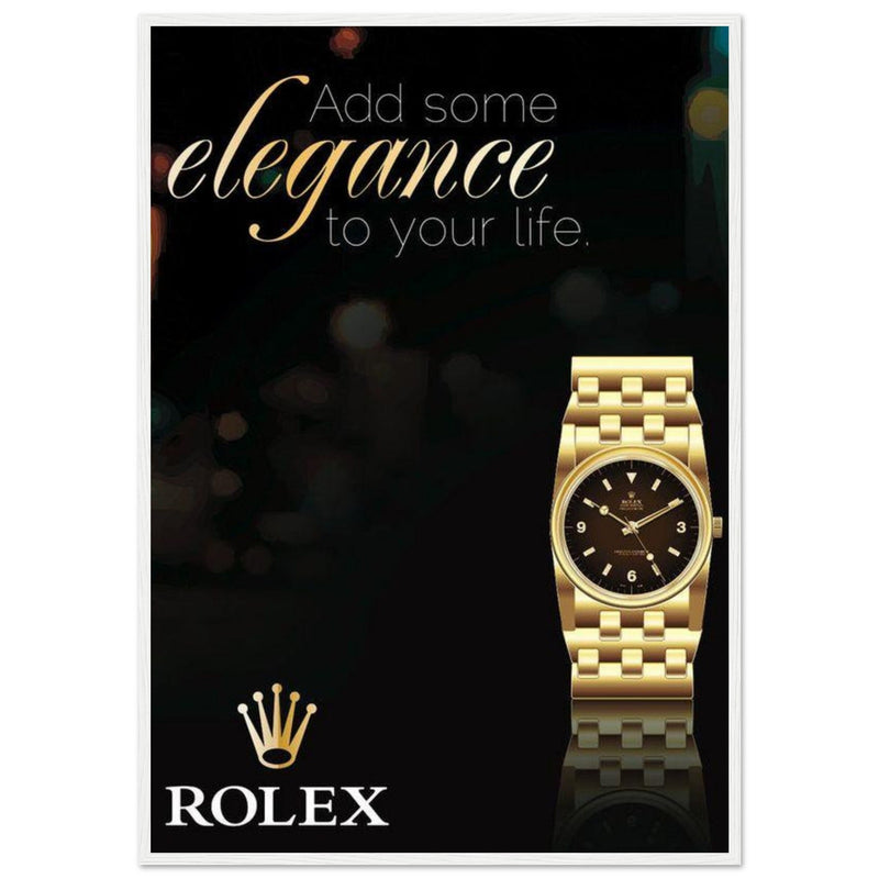 Rolex Elegance Vintage Poster Ad