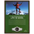 Rolex Life is Good Vintage Poster Ad