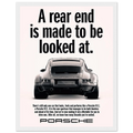 Porsche 911 Vintage Poster - Rear End