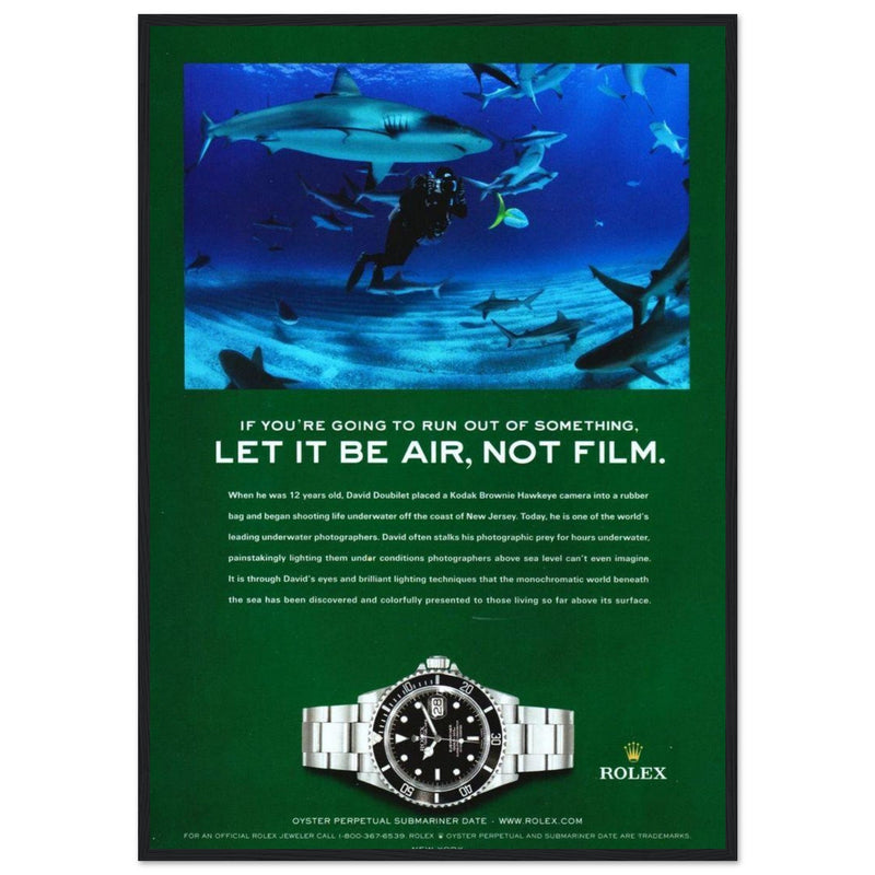 Rolex Submariner Vintage Poster Ad
