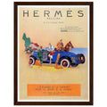 Hermes Paris Car Vintage Poster Ad