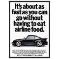 Porsche 911 Vintage Poster - Airline Food