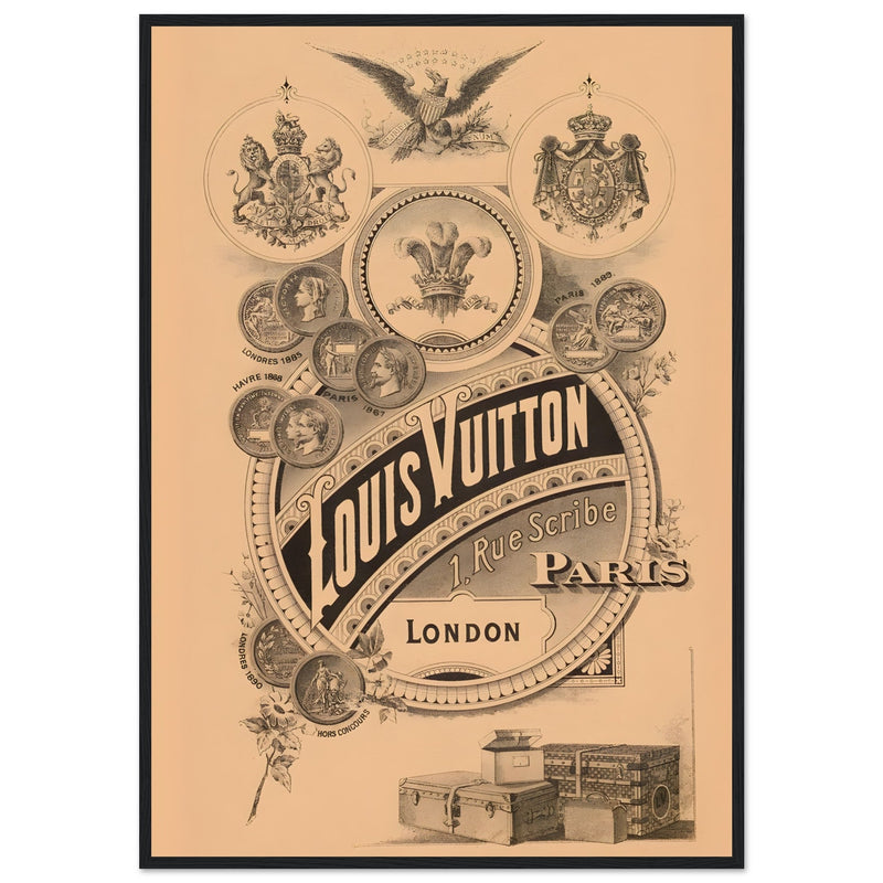 Louis Vuitton London Paris Vintage Poster Ad
