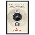 Omega Race to the Moon Vintage Poster Ad