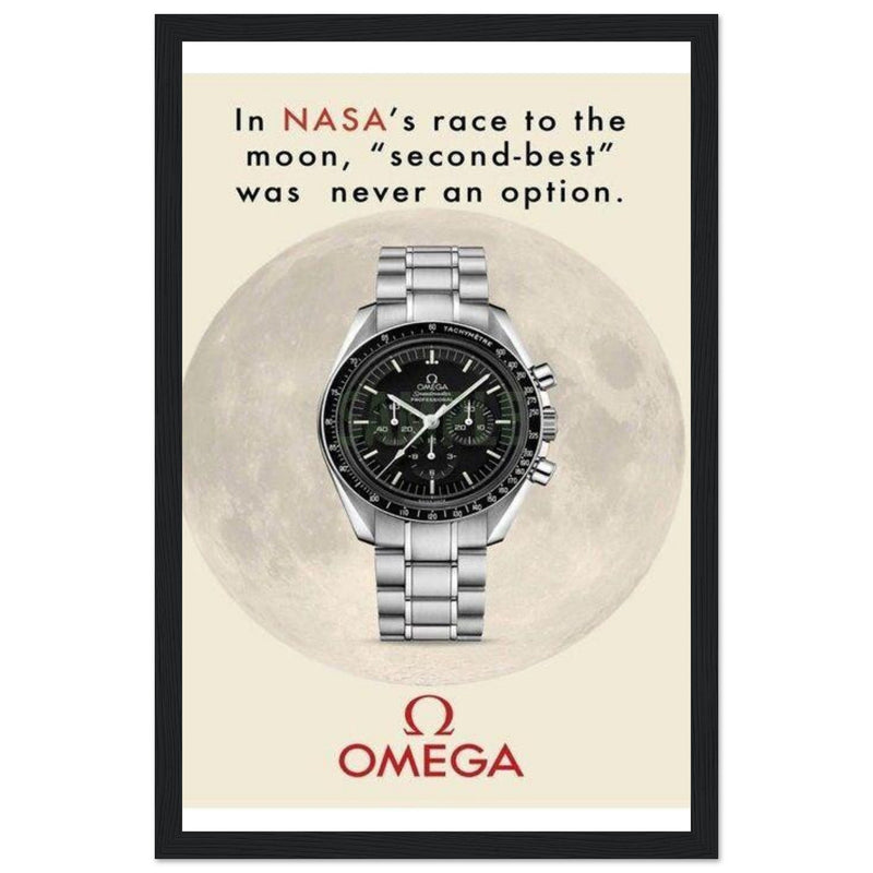 Omega Race to the Moon Vintage Poster Ad