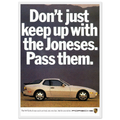 Porsche Turbo 944 Vintage Ad Poster
