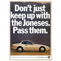 Porsche Turbo 944 Vintage Ad Poster