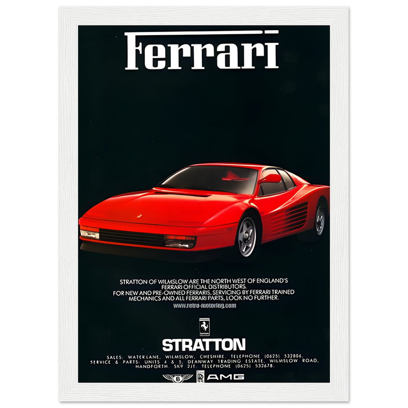 Ferrari Stratton Vintage Poster Ad