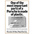 Porsche - 24 Hour Road Service Vintage Poster Ad