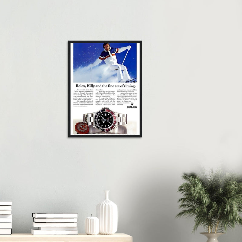 Rolex Alpine Gold Medal Sweep Vintage Poster
