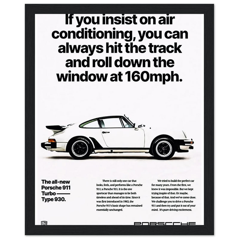 Porsche All New 911 Vintage Poster