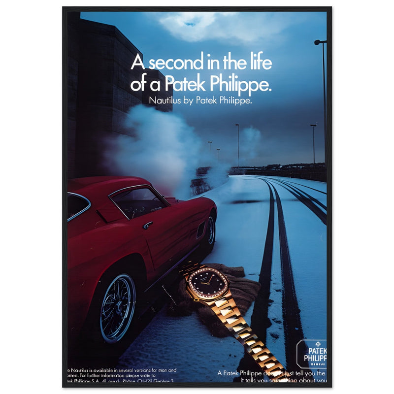 Patek Philippe A Second In the Life Vintage Poster Ad