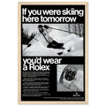 Rolex Ski Vintage Poster Ad
