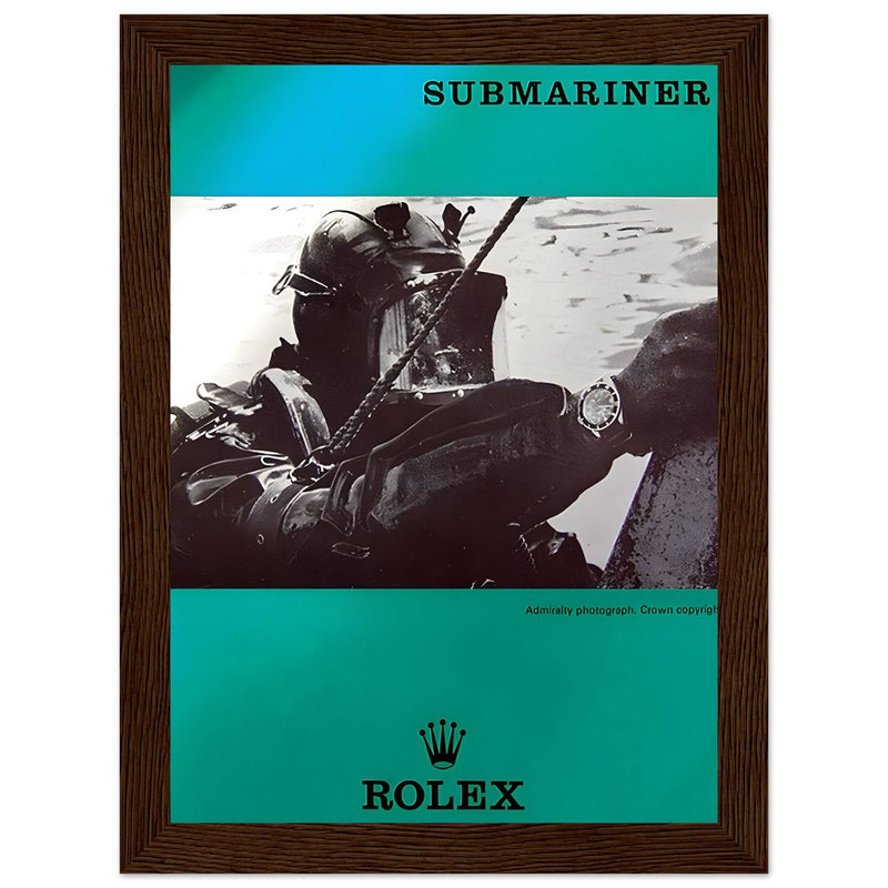 Rolex Submariner Diver Vintage Poster Ad