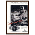 Omega Moon Vintage Poster Ad