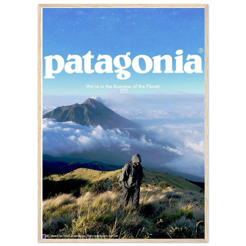Patagonia We're in the Business of the Planet Vintage Poster Ad