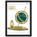 Rolex Day-Date Globe Vintage Poster Ad