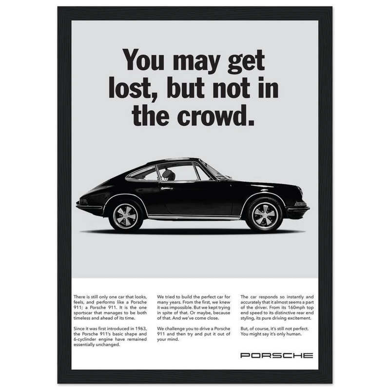 Porsche Vintage Poster - Lost