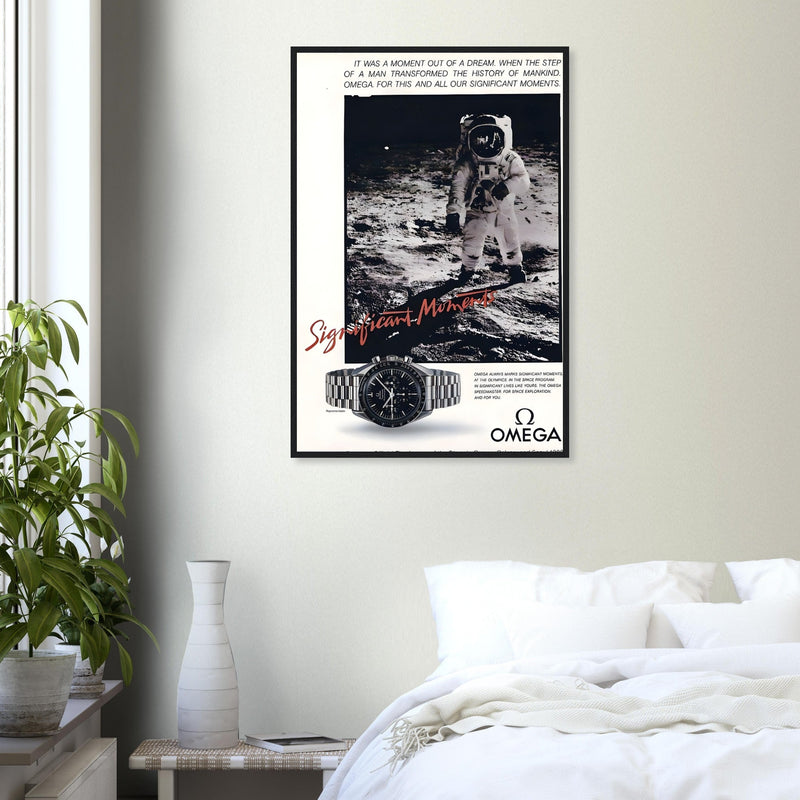 Omega Moon Vintage Poster Ad