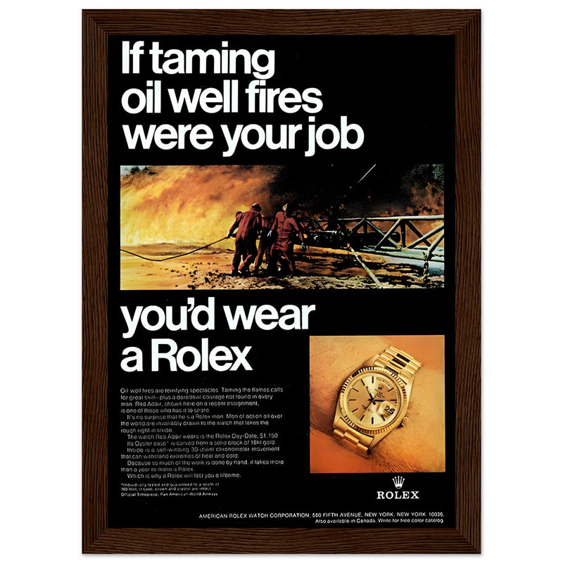 Rolex Day-Date Vintage Poster Ad