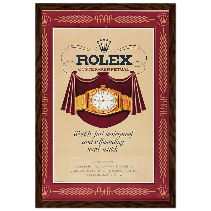 Rolex Oyster-Perpetual Vintage Poster Ad