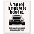 Porsche 911 Vintage Poster - Rear End