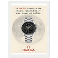 Omega Race to the Moon Vintage Poster Ad