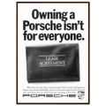 Porsche - It's not for everyone Vintage Poster Ad