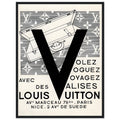 Louis Vuitton Nice, Paris Vintage Poster Ad