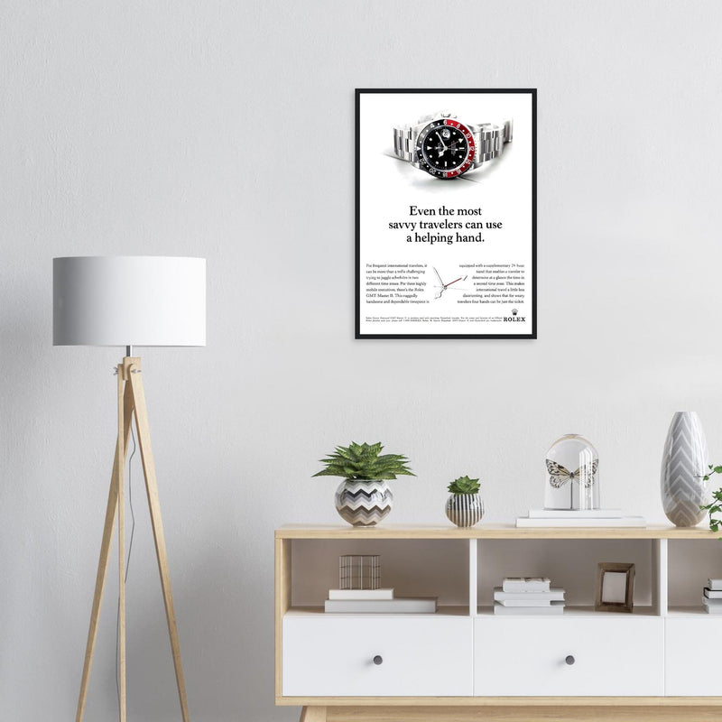 Rolex GMT Master Travel Vintage Poster Ad