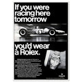 Rolex Racing Vintage Poster Ad
