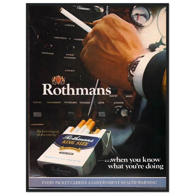 Rothmans Vintage Poster Ad - Rothman Kingsize