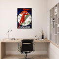 Rolex Clock Vintage Poster Ad