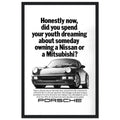 Porsche 911 Vintage Ad Poster