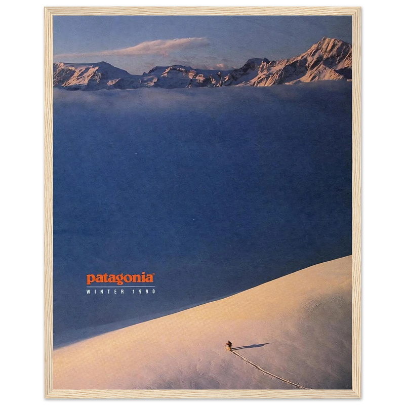 Patagonia Vintage Poster Ad - Winter 1990