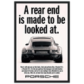Porsche 911 Vintage Poster - Rear End