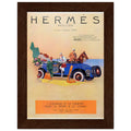 Hermes Paris Car Vintage Poster Ad