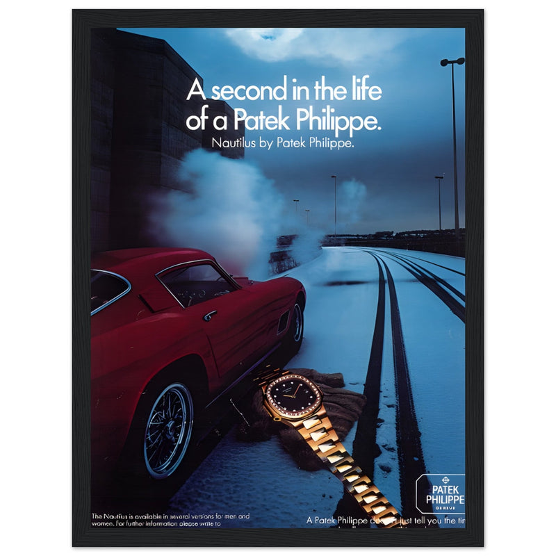 Patek Philippe A Second In the Life Vintage Poster Ad
