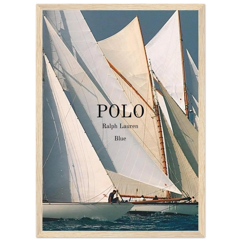 Polo Ralph Lauren Vintage Ad Poster - Polo Blue