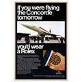 Rolex Oyster Perpetual Concorde Vintage Poster Ad